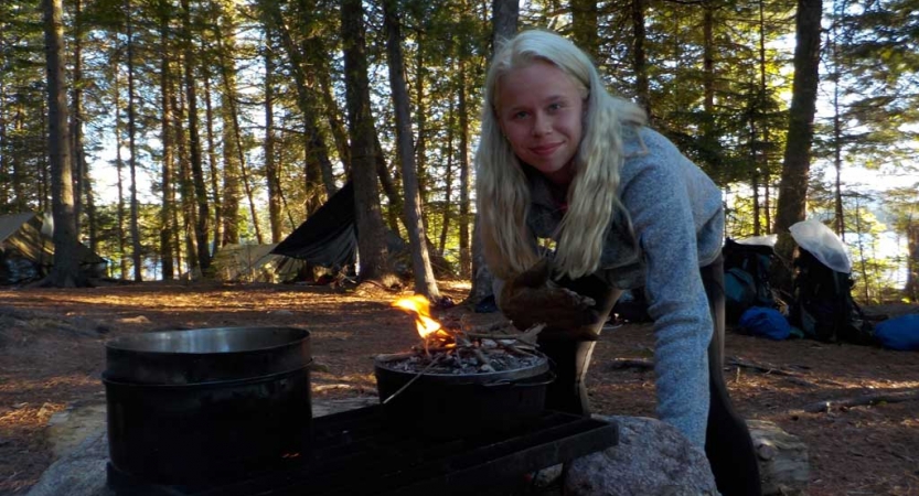 high schoolers learn cooking skills